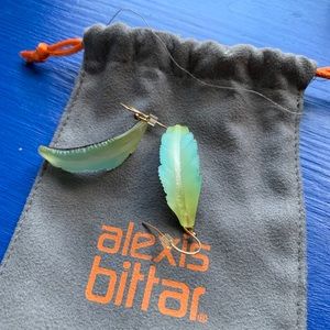 Alexis Bittar feather earrings